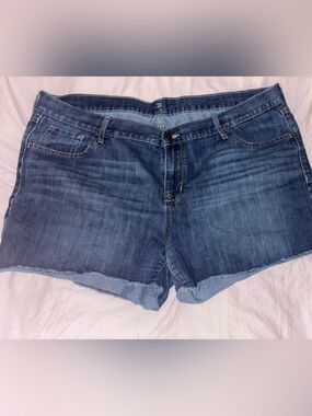 Old Navy Blue Denim Roll-Hem Women's Shorts